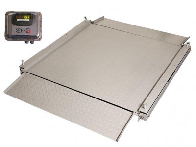 Bascula Electr&oacute;nica de piso con Rampas Moretti 2176